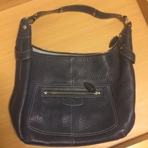 Coach navy blue purse